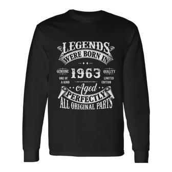 59 Birthday 1963 Vintage 59 Birthday Long Sleeve T-Shirt - Thegiftio UK