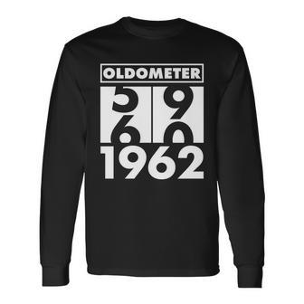 60Th Birthday Oldometer Made In Long Sleeve T-Shirt - Monsterry AU