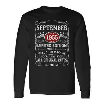 67 Years Old 67Th Birthday Decoration September 1955 Men Women Long Sleeve T-Shirt T-shirt Graphic Print - Thegiftio UK