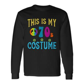 This Is My 70S Costume Tshirt Long Sleeve T-Shirt - Monsterry DE