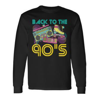 Back To The 90S Outfits For Women Retro Costume Party Men Women Long Sleeve T-Shirt T-shirt Graphic Print - Thegiftio UK