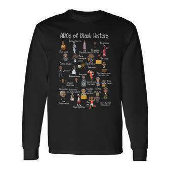 Abcs Of Black History Month Original Black History Long Sleeve T-Shirt - Thegiftio UK