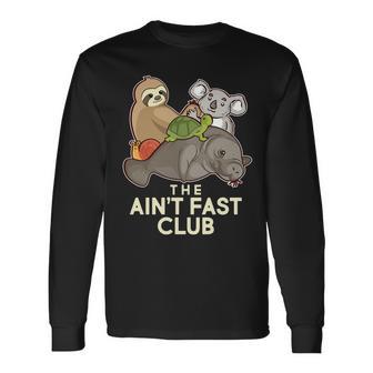 Aint Fast Club Animal Long Sleeve T-Shirt - Monsterry UK