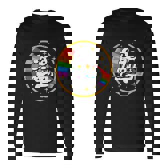 Ally Retro Vintage Be You Pride Lgbtq Gay Lgbt Long Sleeve T-Shirt - Monsterry