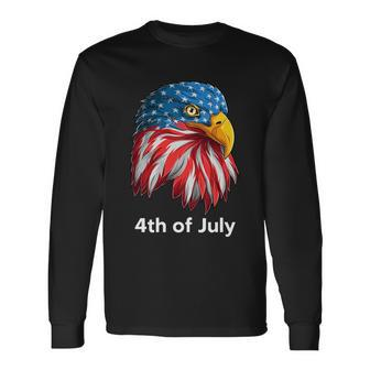 American Bald Eagle Mullet 4Th Of July Usa Patriotic Long Sleeve T-Shirt - Monsterry AU