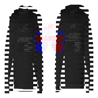 All American Grandpa Sunglasses 4Th Of July Independence Day Patriotic Long Sleeve T-Shirt - Monsterry