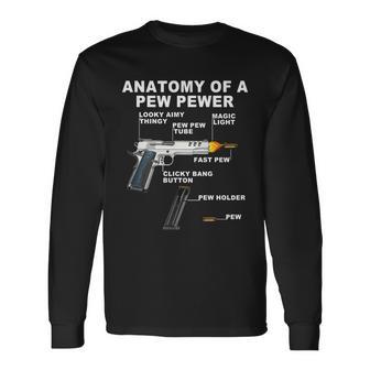 Anatomy Of A Pew Pewer Long Sleeve T-Shirt - Monsterry CA