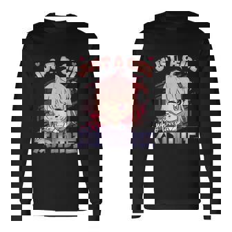 Anime Merch Just A Girl Who Loves Anime Anime Girl Manga Long Sleeve T-Shirt - Thegiftio