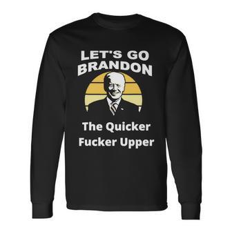 Anti Biden Fjb Lets Go Brandon Let Go Brandon Fjb American Fla Long Sleeve T-Shirt - Monsterry UK