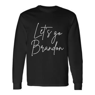 Anti Biden Fjb Lets Go Brandon Modern Stylish Long Sleeve T-Shirt - Monsterry AU