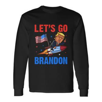 Anti Biden Lets Go Brandon Pro Trump Lets Go Brandon Tshirt Long Sleeve T-Shirt - Monsterry CA