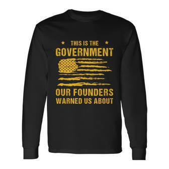 Anti Government Patriotic Americans Vintage Long Sleeve T-Shirt - Monsterry CA