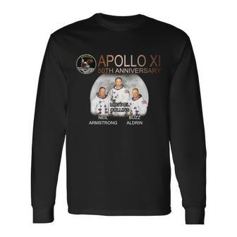 Apollo 11 Astronauts 50Th Anniversary Long Sleeve T-Shirt - Monsterry AU