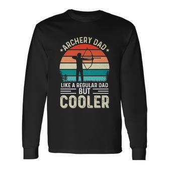 Archery Dad Fathers Day For Archer Bow Hunter Long Sleeve T-Shirt - Thegiftio UK