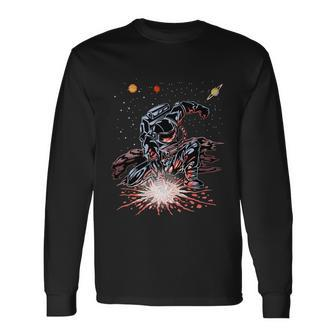 Astronaut Punch Long Sleeve T-Shirt - Monsterry