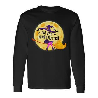 Im The Aunt Witch Halloween Matching Group Costume Long Sleeve T-Shirt - Seseable