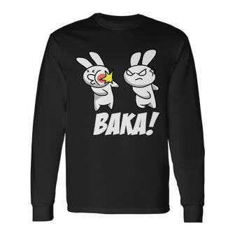 Baka Rabbit Slap Anime Tshirt Long Sleeve T-Shirt - Monsterry