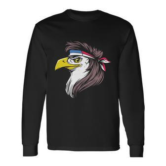 Bald Eagle Mullet With American Flag 4Th Of July Long Sleeve T-Shirt - Monsterry AU