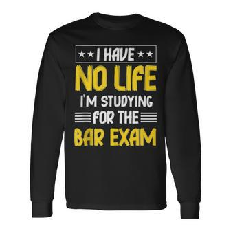 Bar Exam Law School Graduate Graduation Long Sleeve T-Shirt - Thegiftio UK