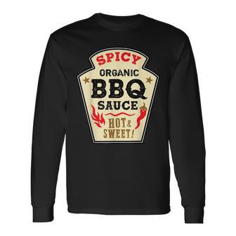 Bbq Sauce Hot Spicy Grill Ketchup Barbeque Halloween Costume Men Women Long Sleeve T-Shirt T-shirt Graphic Print - Thegiftio UK