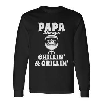 Bbq Smoker Dad Grilling Grill Master Fathers Day Long Sleeve T-Shirt - Thegiftio UK