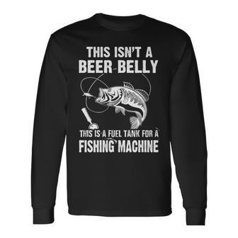 Beer Belly Fuel Tank For A Fishing Machine Long Sleeve T-Shirt - Seseable