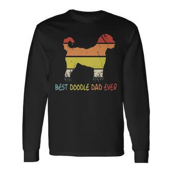 Best Doodle Dad Ever Dog Father S Day Long Sleeve T-Shirt - Thegiftio UK