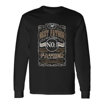 Best Father Dad Forever Best Dad Ever Fathers Day Long Sleeve T-Shirt - Thegiftio UK