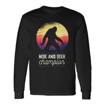 Big Foot Hide And Seek Champion Long Sleeve T-Shirt - Monsterry UK