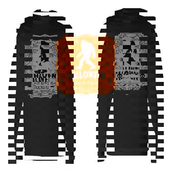 Bigfoot Halloween Costume Trick Or Treat Sasquatch Long Sleeve T-Shirt | Seseable CA