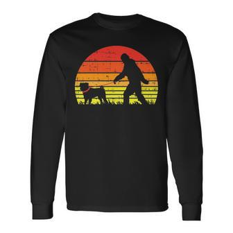 Bigfoot Sasquatch Pug Retro Animal Pet Dog Lover Owner Long Sleeve T-Shirt - Thegiftio UK