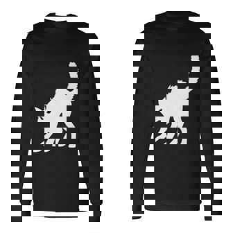 Black Cat White Cat Halloween Quote Men Women Long Sleeve T-Shirt T-shirt Graphic Print - Thegiftio