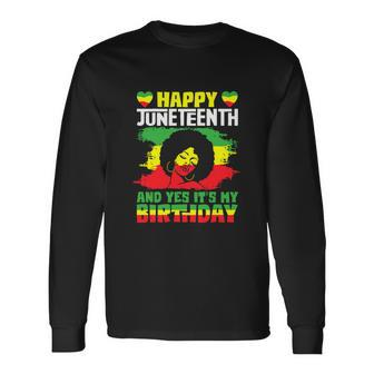 Black Human Rights Juneteenth 2022 Day Birthday V14 Long Sleeve T-Shirt - Thegiftio UK
