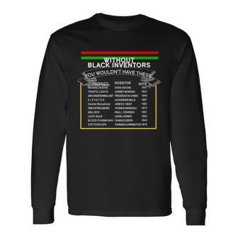 Black Inventors Black History Month V2 Long Sleeve T-Shirt - Monsterry UK