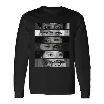Black History Month Eyes Of Justice Long Sleeve T-Shirt - Monsterry AU
