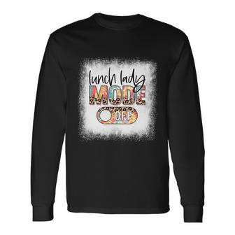 Bleached Lunch Lady Mode Off Leopard And Tie Dye Summer Meaningful Long Sleeve T-Shirt - Monsterry CA