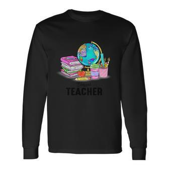 Blessed Teacher Graphic Plus Size Shirt Long Sleeve T-Shirt - Monsterry UK