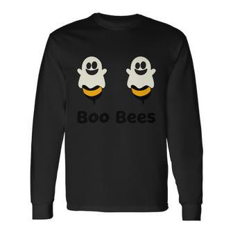 Boo Bees Ghost Bee Halloween Quote Men Women Long Sleeve T-Shirt T-shirt Graphic Print - Thegiftio UK