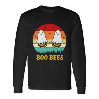 Boo Bees Ghost Halloween Quote V2 Long Sleeve T-Shirt - Monsterry AU