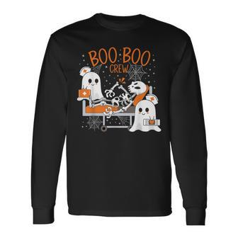 Boo Boo Crew Ghost Doctor Paramedic Emt Nurse Halloween V3 Men Women Long Sleeve T-Shirt T-shirt Graphic Print - Thegiftio UK