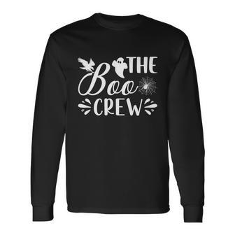 The Boo Crew Halloween Quote Long Sleeve T-Shirt - Monsterry DE