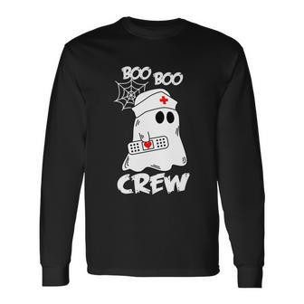 Boo Boo Crew Halloween Quote V3 Long Sleeve T-Shirt - Monsterry CA