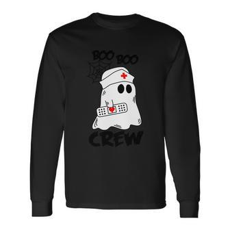 Boo Boo Crew Halloween Quote V4 Long Sleeve T-Shirt - Monsterry AU