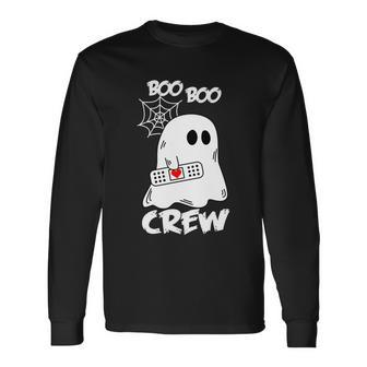 Boo Boo Crew Halloween Quote V6 Long Sleeve T-Shirt - Monsterry CA