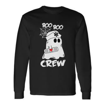 Boo Boo Crew Halloween Quote V7 Long Sleeve T-Shirt - Monsterry
