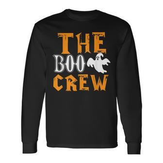 The Boo Crew Lazy Halloween Costume Ghost Spirit Men Women Long Sleeve T-Shirt T-shirt Graphic Print - Thegiftio UK