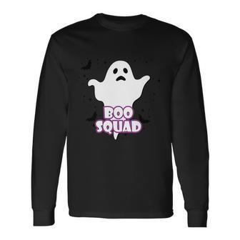 Boo Squad Halloween Day Sublimation Retro Halloween Long Sleeve T-Shirt - Thegiftio UK