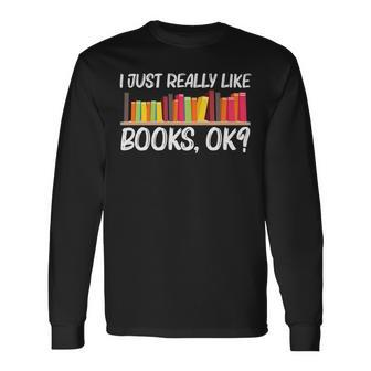 Book Art For Men Women Author Bookworm Library Lovers Long Sleeve T-Shirt - Thegiftio UK