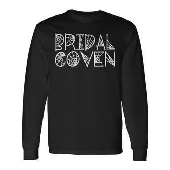 Bridal Coven Witch Bride Party Halloween Wedding Long Sleeve T-Shirt - Seseable