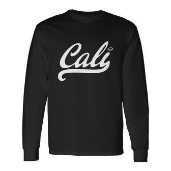 Cali Black Logo Tshirt Long Sleeve T-Shirt - Monsterry DE